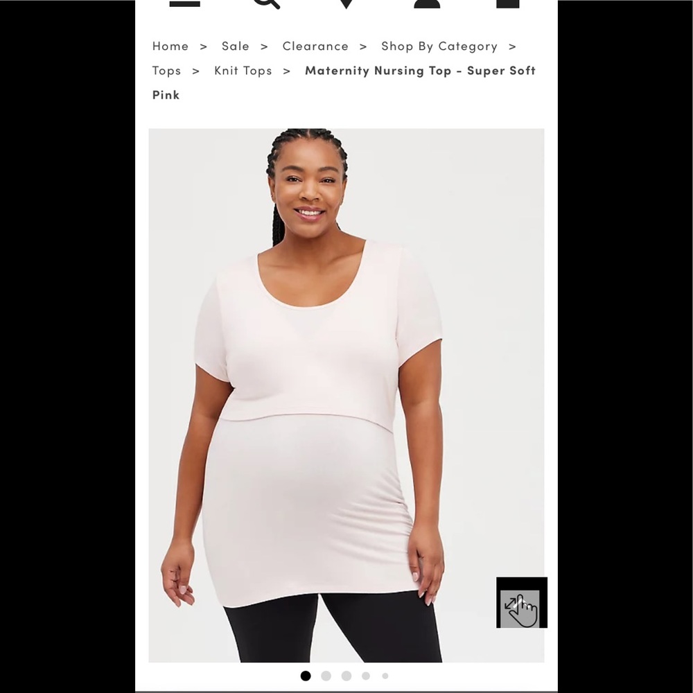 Torrid maternity nursing shirt